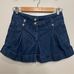 French Connection Unique Denim Shorts Girly Feminine Classic Elevated